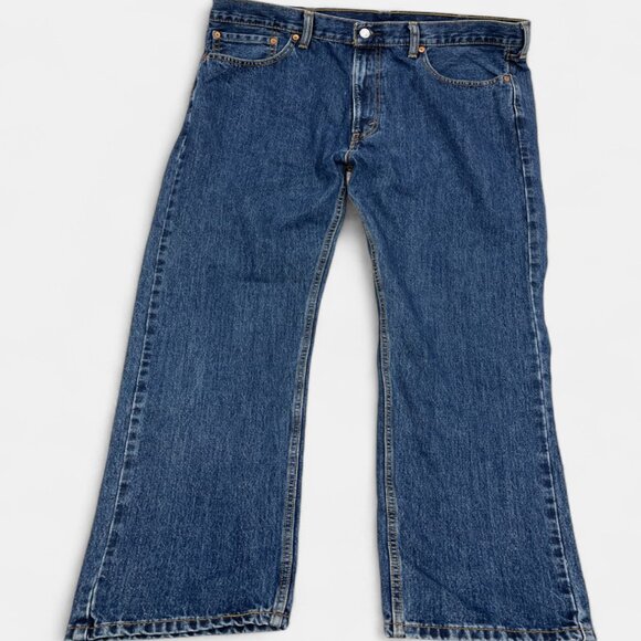 Levi's Other - Levi's 505 Men's Straight Leg Blue Denim Jeans Mid-Rise Regular Fit 38x32
